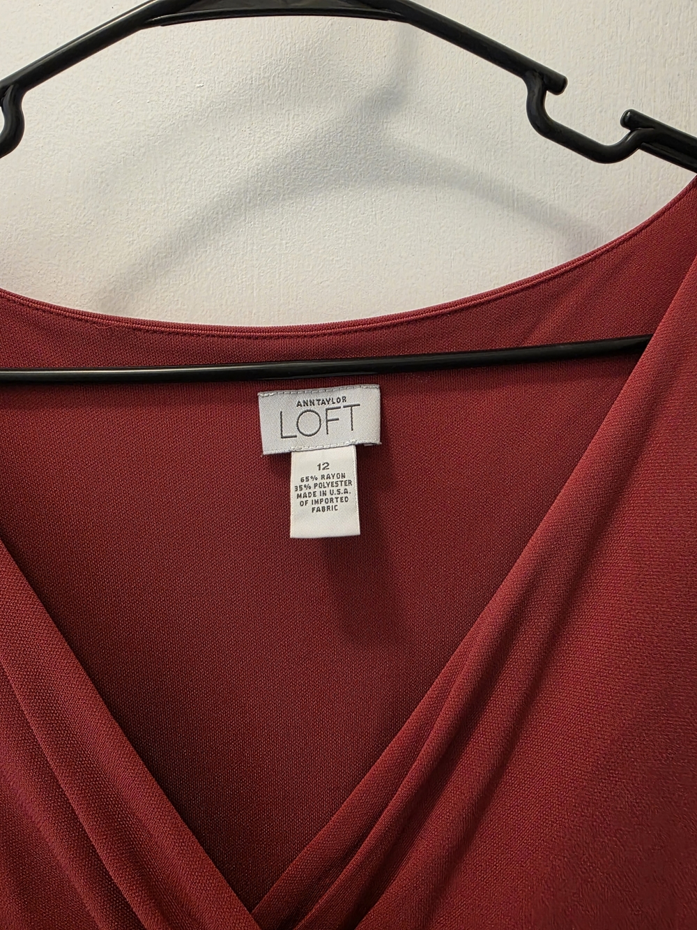 Ann Taylor LOFT Red Sleeveless Wrap Dress – Size 12
